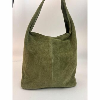 Klassieke shopper van su&egrave;deleder