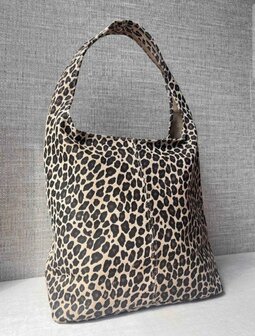 Klassieke shopper van su&egrave;deleder