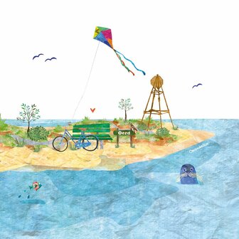 Ameland tegeltjes: Hollum Ballum Nes Buren Oerd