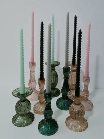 Kandelaars van glas