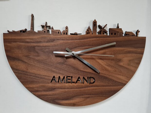 Wandklok skyline Ameland ©