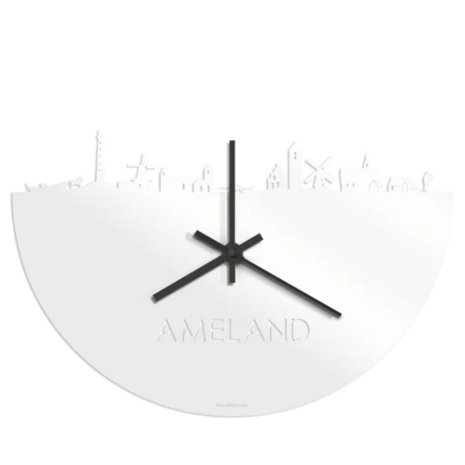 Wandklok skyline Ameland ©