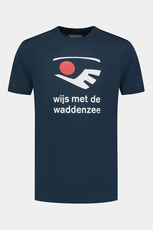 wijs met de waddenzee t-shirt-blauw